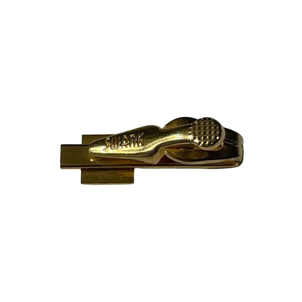 Royal Crown Vintage TINY SMALL SWANK Tie Bar Clip imperial‎ king queen prince